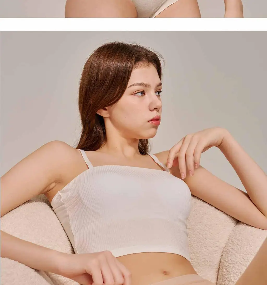 [브라해방/고정패드] 카파 데일리 찰랑 골지 브라탑 (4colors) 상세페이지 23